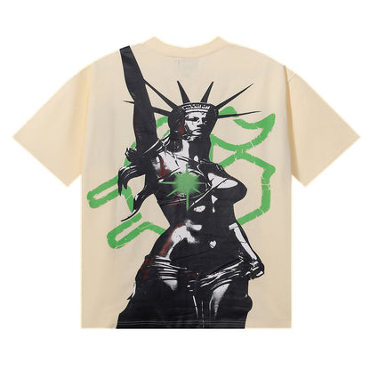 Godspeed T-shirts Mosaic Free Muse Printed Cotton Casual Short Sleeves Men and Women