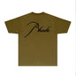 Rhude T-shirts Printed Trendy Pure Cotton