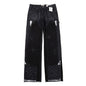 Gallery Dept Jeans handmade ink splashing splicing contrasting color micro-pull denim trousers