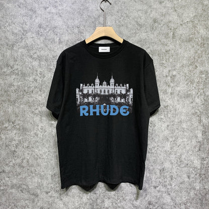 Rhude T-shirts Printed Trendy Pure Cotton