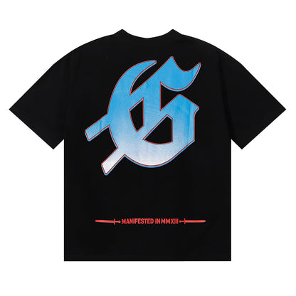 Godspeed T-shirts Rugby Players Printed Cotton Casual Short Sleeves Men and Women