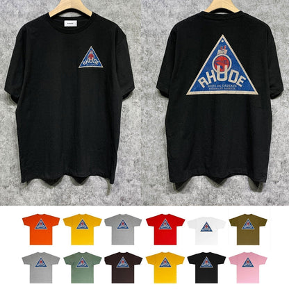 Rhude T-shirts Printed Trendy Pure Cotton