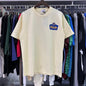 Rhude T-shirts Wine Printing Cotton Casual Short Sleeve Men and Women