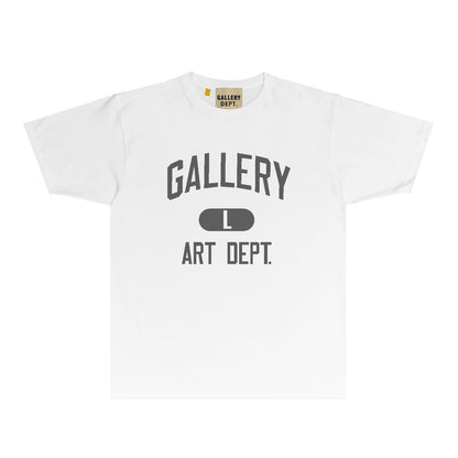 Gallery Dept T Shirt Retro Printed Loose Short-Sleeved Shirt