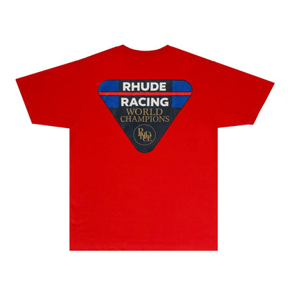Rhude T-shirts Printed Trendy Pure Cotton