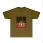 Rhude T-shirts Printed Trendy Pure Cotton