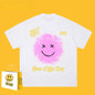 Drew T-shirts Short-Sleeved Clothes T-shirt Anime Smiley