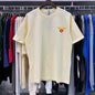 Rhude T-shirts World Map Printed Cotton Casual Short Sleeves Men and Women
