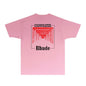 Rhude T-shirts Printed Trendy Pure Cotton