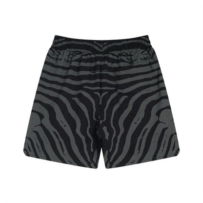 Rhude T-shirt Zebra Letter Embroidery Casual Short Sleeve Shirt, Shorts