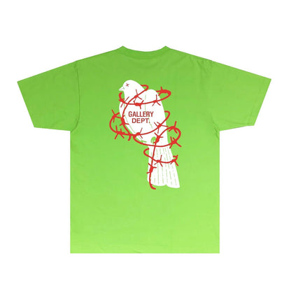 Gallery Dept T Shirt Retro Printed Loose Short-Sleeved Shirt
