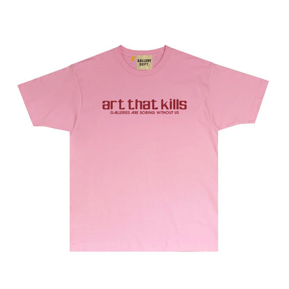 Gallery Dept T Shirt Retro Printed Loose Short-Sleeved Shirt