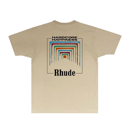 Rhude T-shirts Printed Trendy Pure Cotton