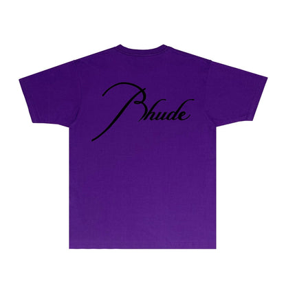 Rhude T-shirts Printed Trendy Pure Cotton