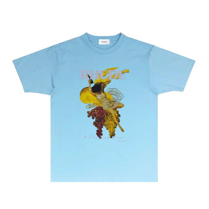 Rhude T-shirts Printed Trendy Pure Cotton