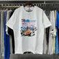 Rhude T-shirts Retro Racing Printed Cotton Casual Short Sleeve Men and Women