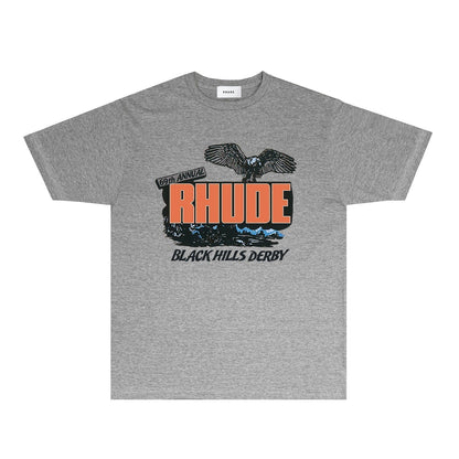 Rhude T-shirts Printed Trendy Pure Cotton