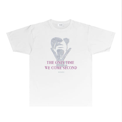 Rhude T-shirts Printed Trendy Pure Cotton