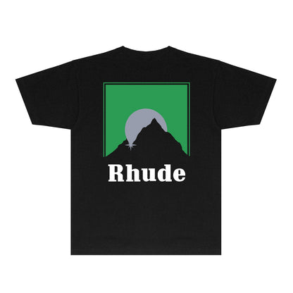 Rhude T-shirts Printed Trendy Pure Cotton