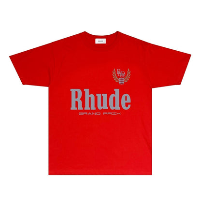 Rhude T-shirts Printed Trendy Pure Cotton