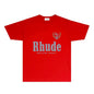 Rhude T-shirts Printed Trendy Pure Cotton