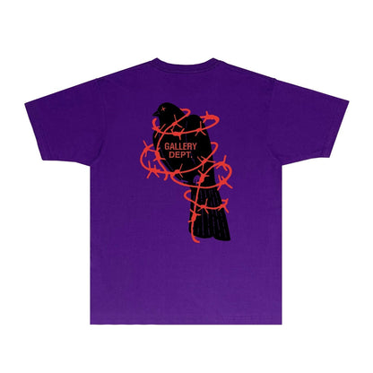 Gallery Dept T Shirt Retro Printed Loose Short-Sleeved Shirt (part2)