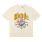 Rhude T-shirts Sailing Nautical Printing Cotton Casual Short Sleeves Men and Women