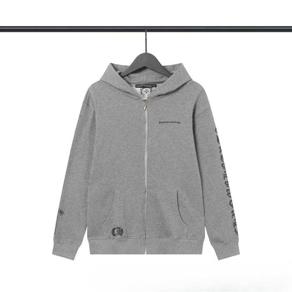 Chrome Heart Hoodie Chrome Heart Sanskrit embroidered hooded sweater sweater