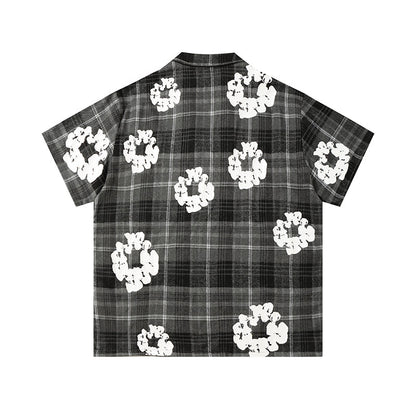 Denim Tears Shirt Kapok Plaid Short Sleeve Shirt