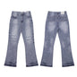 Gallery Dept Jeans with Artistic Ink Splatter and Distressed Flares