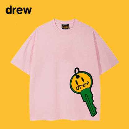 Drew T-shirts Key Smiley Face Printing