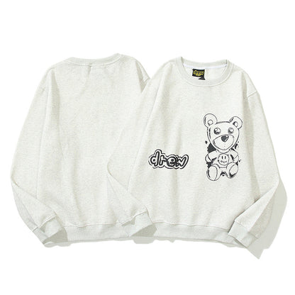 Drew House Sweatshirts Bear Crew Neck Fleece Sweater