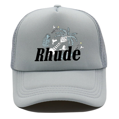 Rhude Hat Fashion Net Cap Hip Hop Baseball Cap