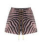 Rhude T-shirt Zebra Letter Embroidery Casual Short Sleeve Shirt, Shorts