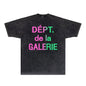 Gallery Dept T Shirts Tee Shirt Washed and Worn Short Sleeve T-shirt Blouse