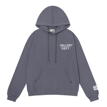 Gallery Dept Hoodie Micro Label Alphabet Slogan Hooded Sweater