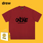 Drew T-shirts Cotton Short Sleeve Fashion Brand Printing