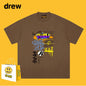 Drew T-shirts Short Sleeve Graffiti Printing