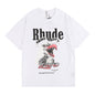 Rhude T-shirt Micro Eagle Letter Print Short Sleeve T-shirt