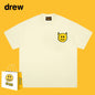 Drew T-shirts Short Sleeve Cola Loose round Neck