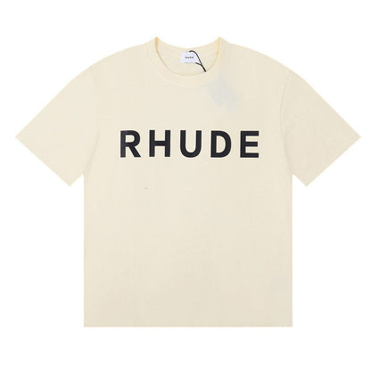 Rhude T-shirt Letter Logo Printed Short Sleeve T-shirt