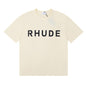 Rhude T-shirt Letter Logo Printed Short Sleeve T-shirt