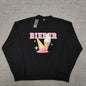 Drew House Sweatshirts Unisex Ice Cream Pattern Fleece Crew Neck Sweater