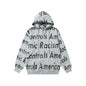 Denim Tears Hoodie Alphabet Cardigan Hooded Sweater