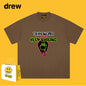 Drew T-shirts Funny Smiling Face Short Sleeve Printed T-shirt
