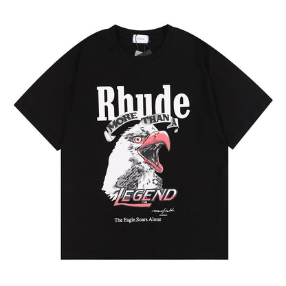 Rhude T-shirt Micro Eagle Letter Print Short Sleeve T-shirt