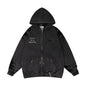Gallery Dept Hoodie Loose Casual Cardigan Distressed Hoodie