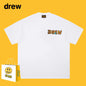 Drew T-shirts Short Sleeve Letter Cotton T-shirt Loose