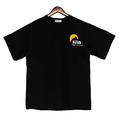 Rhude T-shirt Joint Racing Sunset Printing Short Sleeve T-shirt