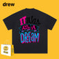 Drew T-shirts Smiley Face Printing Couple High Street